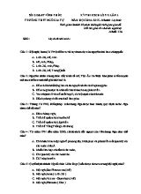 Đề khảo sát chất lượng lần I môn Lịch sử 12 - Mã đề 136 - Năm học 2016-2017 - Trường THPT Ngô Gia Tự